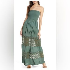 Chelsea28 Farrah smocked cover-up maxi dress